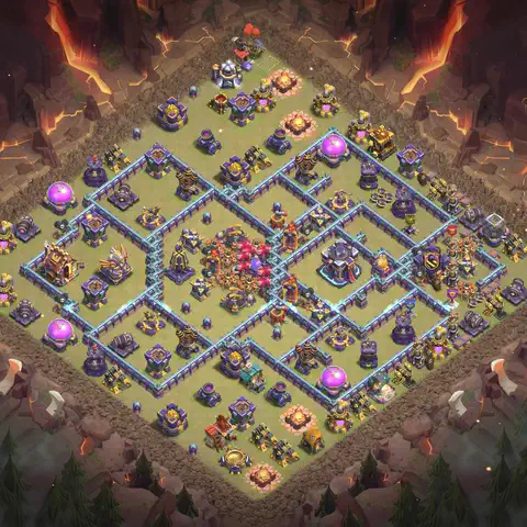 TH15 anti hydra anti 3-star war base layout #044