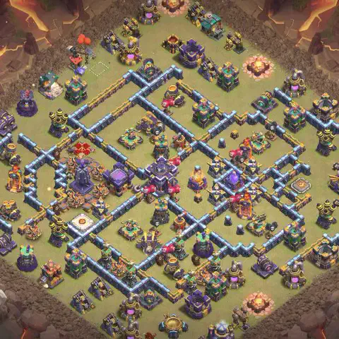 TH15 anti root rider anti 3-star war base layout #047