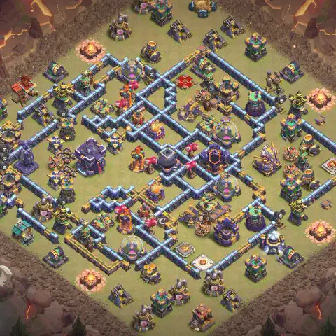 TH15 anti air anti 3-star war base layout #056