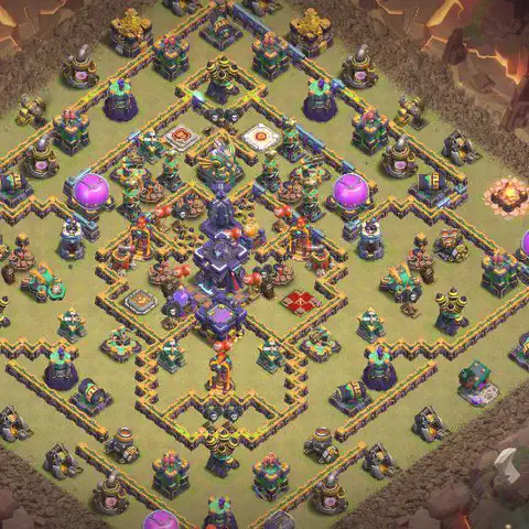 TH15 anti root rider anti 3-star war base layout #074