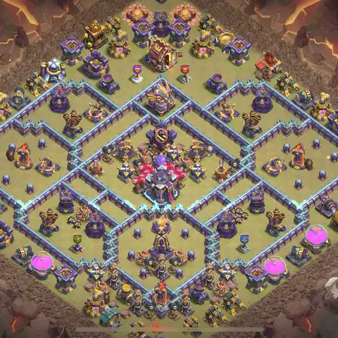 TH15 anti blimp anti 3-star war base layout #092