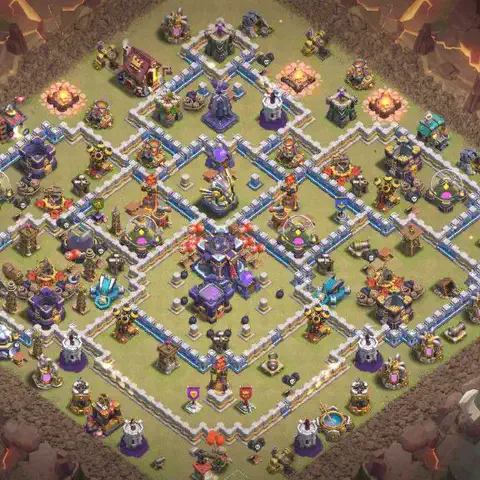 TH15 anti e-drag cwl war base layout #016