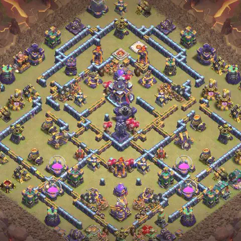 TH15 anti air cwl war base layout #028