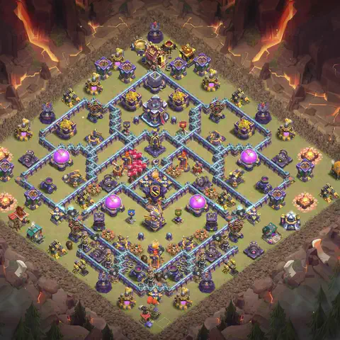 TH15 anti root rider cwl war base layout #046