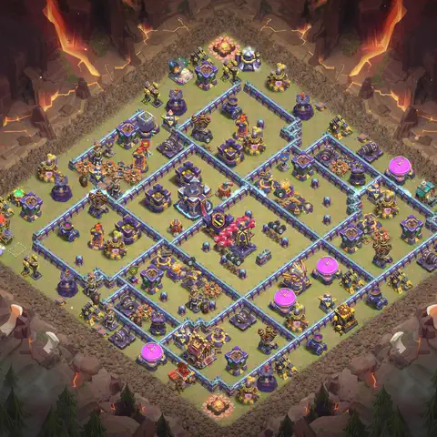 TH15 anti e-drag cwl war base layout #058