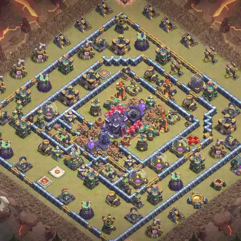TH15 anti e-drag cwl war base layout #061