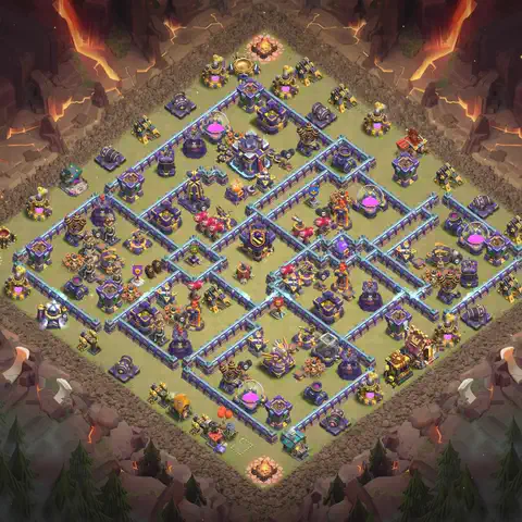 TH15 anti air cwl war base layout #064