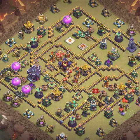TH15 anti air cwl war base layout #088