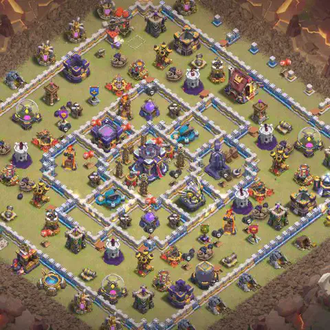 TH15 anti e-drag war defense base layout #012
