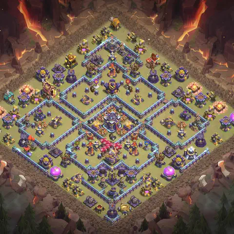 TH15 anti hydra war defense base layout #045