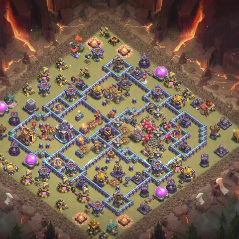 TH15 anti root rider war defense base layout #048