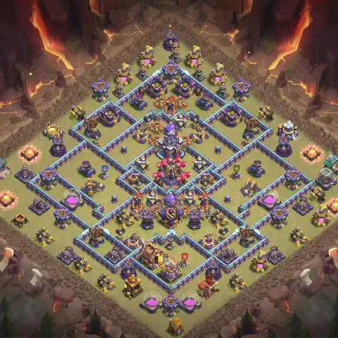 TH15 anti blimp war defense base layout #066