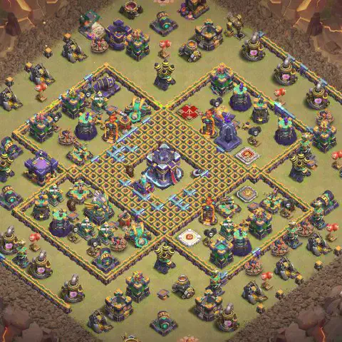 TH15 anti e-drag war defense base layout #069