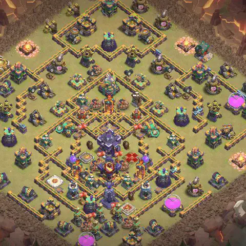 TH15 anti root rider war defense base layout #084