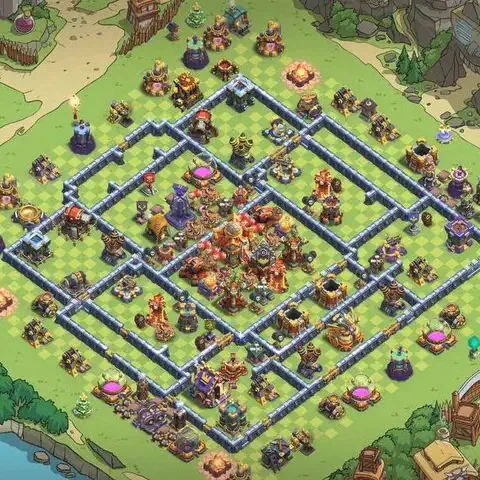 TH16 farming loot base layout #057