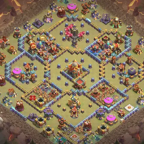 TH16 anti e-drag anti 3-star war base layout #011