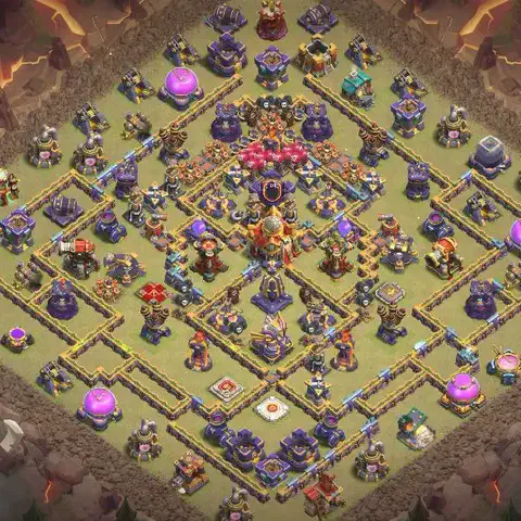 TH16 anti blimp anti 3-star war base layout #050