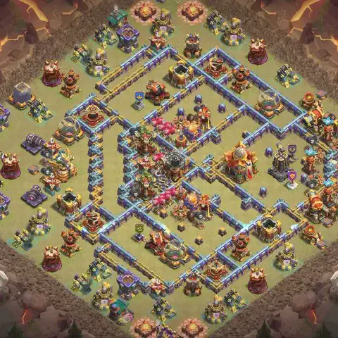 TH16 anti e-drag anti 3-star war base layout #053