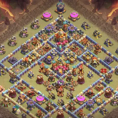 TH16 anti root rider cwl war base layout #013