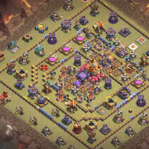 TH16 anti root rider cwl war base layout #040