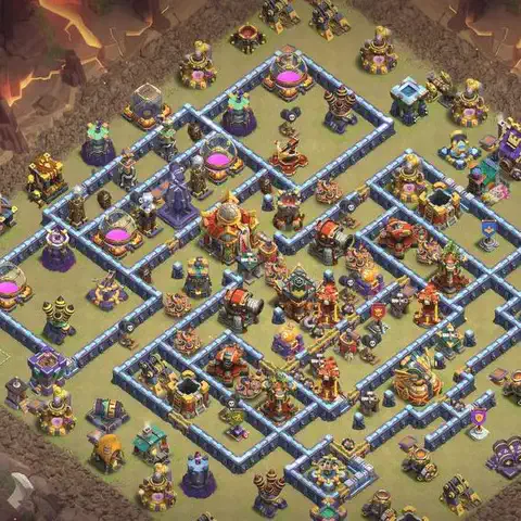 TH16 anti hydra cwl war base layout #058