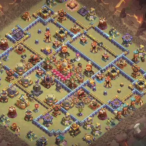 TH16 anti hydra cwl war base layout #061
