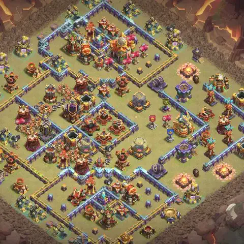 TH16 anti root rider cwl war base layout #064