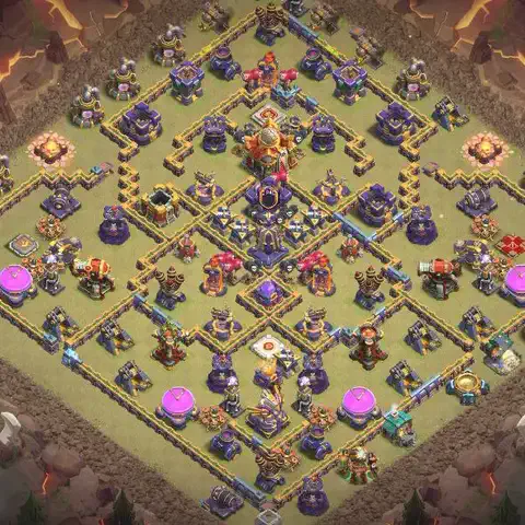 TH16 anti hydra cwl war base layout #070