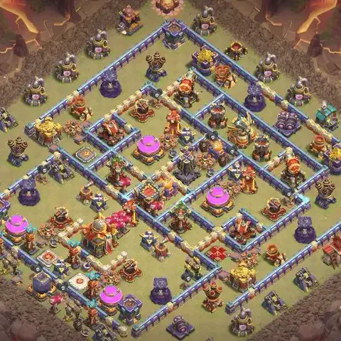 TH16 anti hydra war defense base layout #027