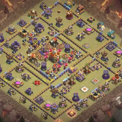 TH16 anti blimp war defense base layout #042