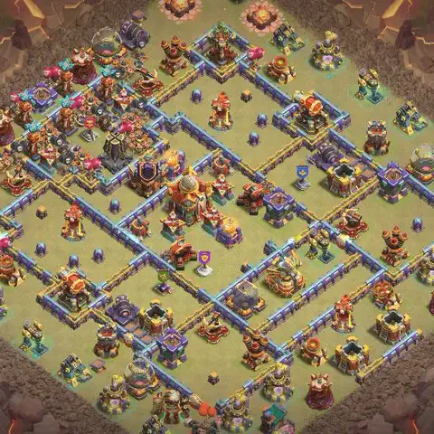 TH16 anti hydra war defense base layout #063