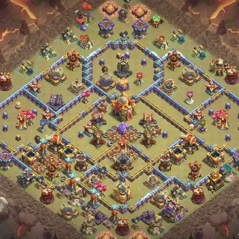TH16 anti e-drag war defense base layout #069