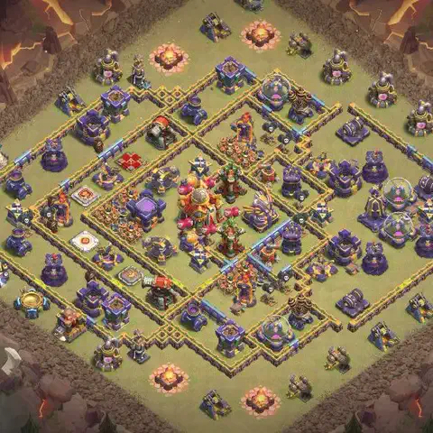 TH16 anti blimp war defense base layout #084