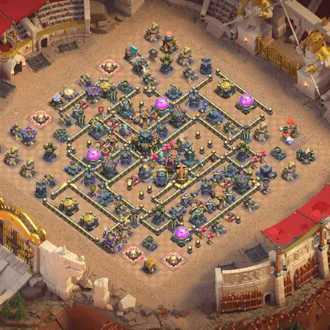 TH17 farming loot base layout #250