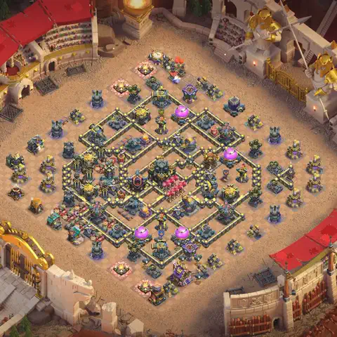 TH17 farming loot base layout #261