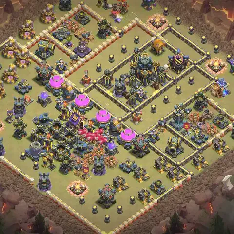 TH17 anti e-drag anti 3-star war base layout #026