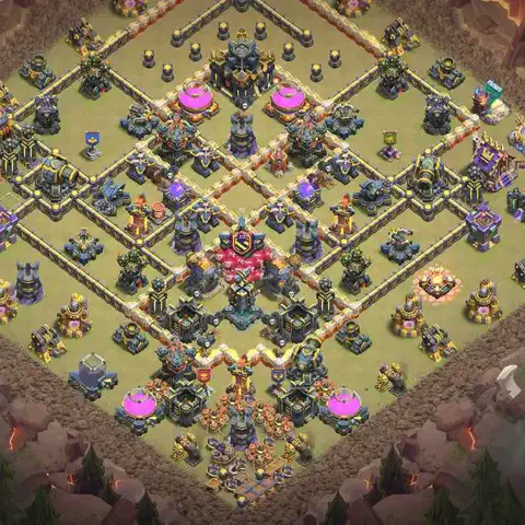 TH17 anti hydra anti 3-star war base layout #053