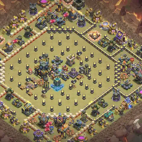 TH17 anti air anti 3-star war base layout #083