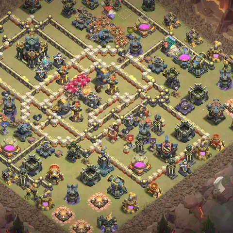 TH17 anti blimp anti 3-star war base layout #089