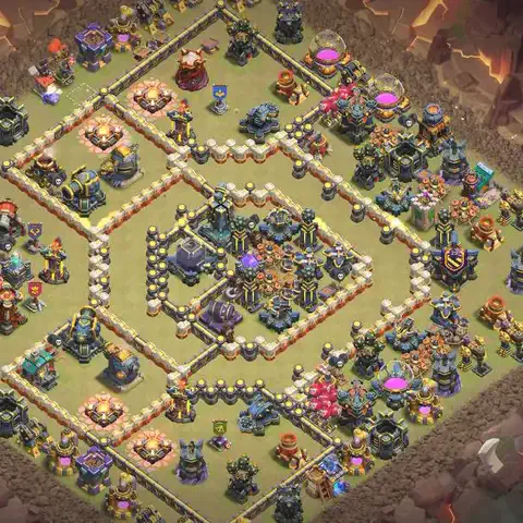TH17 anti root rider anti 3-star war base layout #113