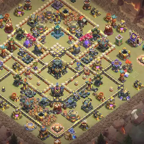TH17 anti lavaloon anti 3-star war base layout #149