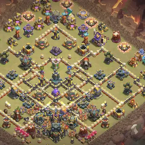 TH17 anti hydra anti 3-star war base layout #152