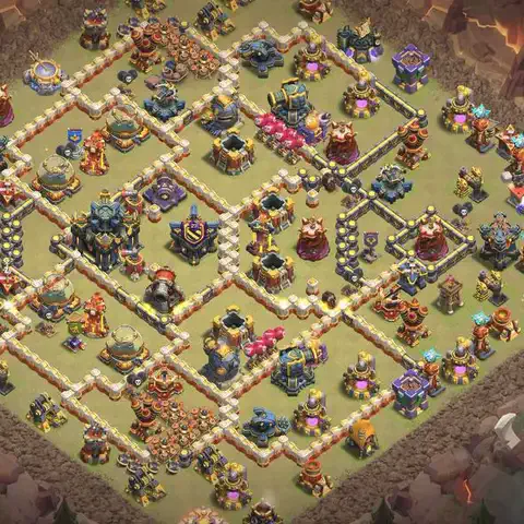 TH17 anti blimp anti 3-star war base layout #212