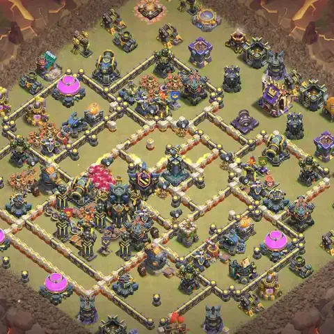 TH17 anti root rider cwl war base layout #013