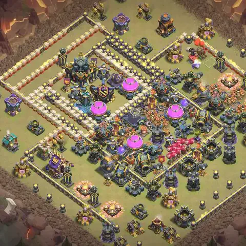 TH17 anti root rider cwl war base layout #031