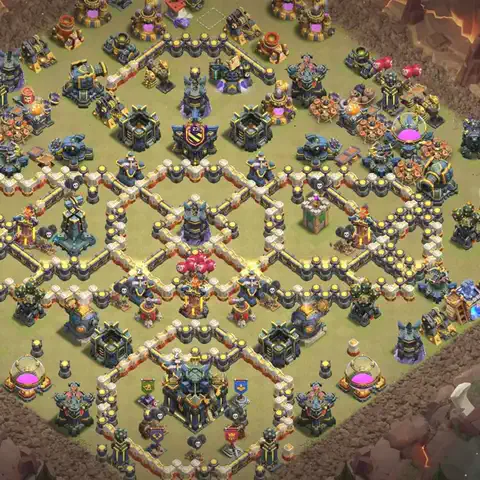TH17 anti blimp cwl war base layout #103