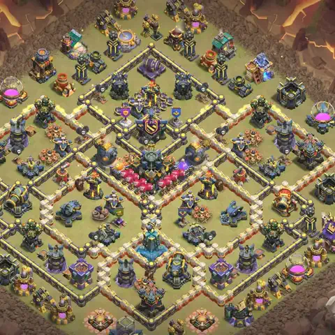 TH17 anti e-drag cwl war base layout #106