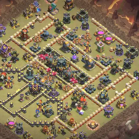 TH17 anti air cwl war base layout #112