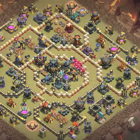TH17 anti lavaloon cwl war base layout #115