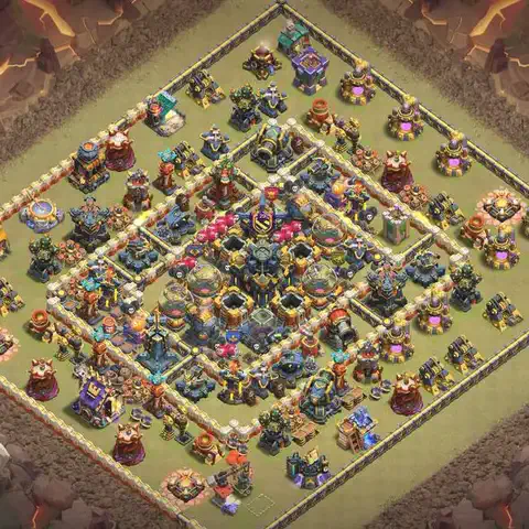 TH17 anti blimp cwl war base layout #136